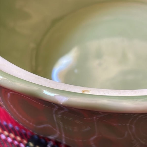 VTG Porcelain Ceramic Cabbage or Lettuce Ware Covered Bowl - Picture 7 of 9